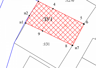 Схема расположения ЗУ («прирезка»)